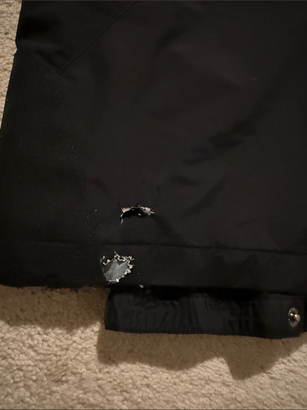 Men's Black Cargo Snow Pants — Water-Resistant Outdoor Trousers - Picture 11 of 12